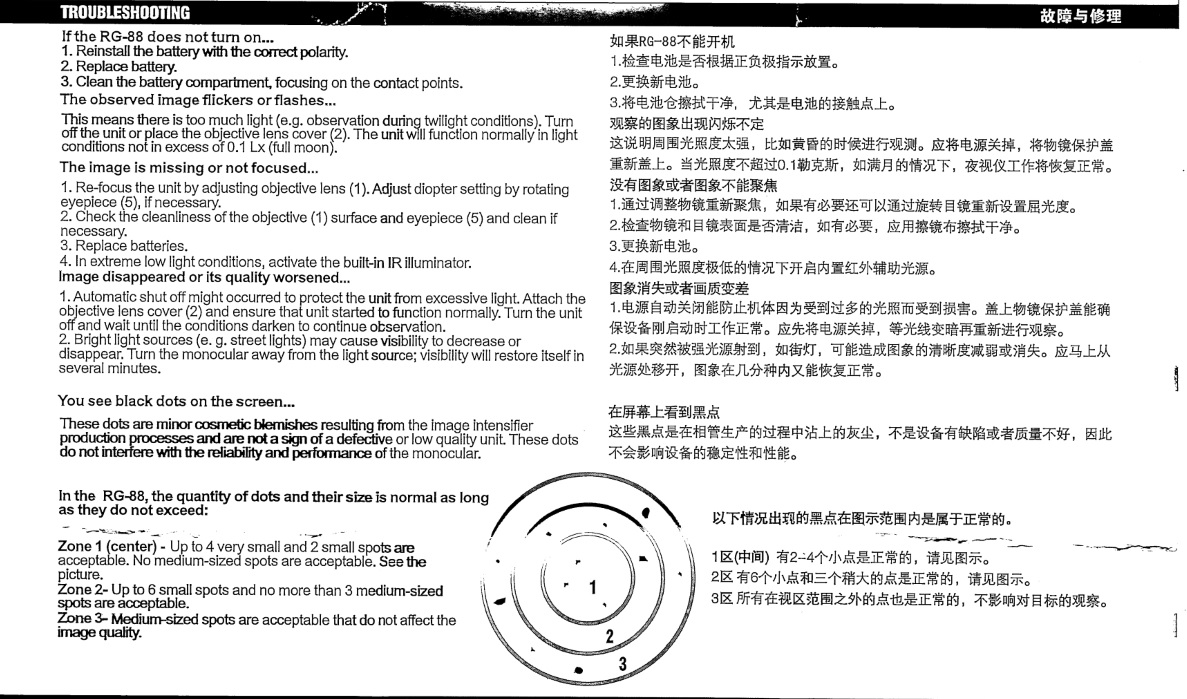 กล้องส่องทางไกล ตาเดียว อินฟาเรด (with mount) RG88 5X50 thumbnail 15